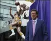  ?? REED SAXON — THE ASSOCIATED PRESS FILE ?? Elgin Baylor, the Lakers’ 11-time NBA All-Star, died Monday of natural causes. He was 86. The Lakers announced that Baylor died in Los Angeles with his wife, Elaine, and daughter Krystal by his side.