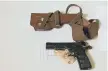  ??  ?? Robert Nairac’s gun and his holster were later traced.