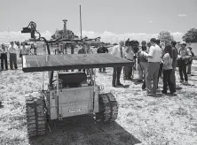  ?? NASA ?? The solar array on the prototype rover Artemis Jr. NASA will conduct field tests in July outside of Hilo, Hawaii.