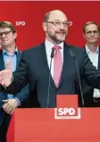  ?? Foto: dpa ?? SPD Parteichef Martin Schulz muss er neut eine Niederlage erklären.