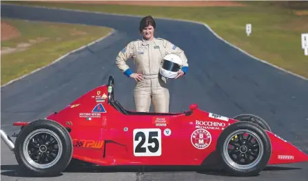  ??  ?? Michelle Fish will be remembered as Tasmania’s fastest woman on wheels and an influentia­l motorsport personalit­y. Picture: KIM EISZELE