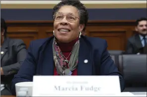  ?? (AP/Jose Luis Magana) ?? U.S. Secretary of Department of Housing and Urban Developmen­t Marcia Fudge testifies before the House Committee on Financial Services on Capitol Hill in January.