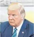  ?? FOTO: DPA ?? US-Präsident Donald Trump hat derzeit wenig zu lachen.