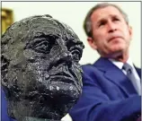  ??  ?? WATCHING: George Bush and the bust