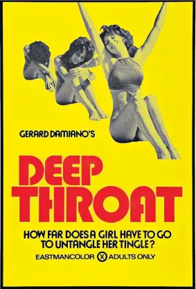  ?? ?? gWord of mouth: a poster for the 1972 porn film Deep Throat