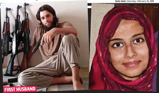  ??  ?? Committed to IS: John Georgelas, an American who converted to Islam. Right, Tania Joya as a jihadi bride