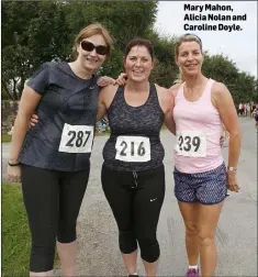  ??  ?? Mary Mahon, Alicia Nolan and Caroline Doyle.