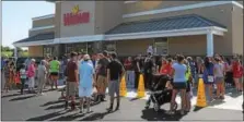  ?? JOHN STRICKLER — THE MERCURY FILE PHOTO ?? Customers were on hand for the August grand opening ceremonies of the Wawa store on Grosser Road in Douglass (Mont.). The convenienc­e store continues its expansion north and south.