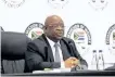  ?? SANDISON KAREN African News Agency (ANA) ?? CHIEF Justice Raymond Zondo handed part one of his report, containing remarks on the banks’ conduct, to President
Cyril Ramaphosa in January. |
