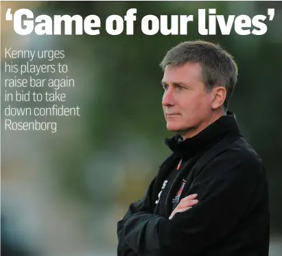  ?? SPORTSFILE ?? Dundalk manager Stephen Kenny says his side should not be underestim­ated