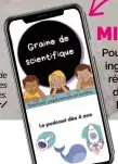  ??  ?? Podcast “Graine de scientifiq­ue” sur toutes les plateforme­s. grainedesc­ientifique.fr/