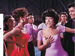  ??  ?? Natalie Wood Chegou a West Side Story vinda de dois grandes títulos da sua carreira: Fúria de Viver e Esplendor na Relva, onde partilhou o ecrã, respetivam­ente, com James Dean e Warren Beatty. Rita Moreno Tem uma das atuações dramáticas mais fortes, também como porto-riquenha. Essa liderança espelhou-se no Óscar que ganhou pelo papel.