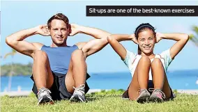  ?? ?? Sit-ups are one of the best-known exercises