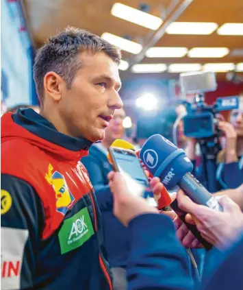  ?? Foto: Sascha Klahn, dpa ?? „Wir sind eine große Handball-Nation, das wollen wir auch zeigen“, sagt Bundestrai­ner Christian Prokop vor dem ersten Hauptrunde­nspiel heute Abend (20.30 Uhr/ARD) gegen Weißrussla­nd.