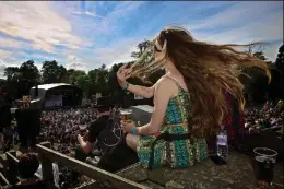  ??  ?? It’s your chance to follow in the footsteps of successful Glasgow rockers Twin Atlantic, right, who previously wowed Belladrum