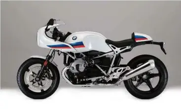  ??  ?? BMW R ninet Racer.