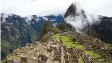  ??  ?? Machu Picchu is one of those places where you could sit for an entire morning and never bore, taking the same photo over and over again.