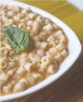  ??  ?? Pasta e Fagioli is the ultimate Italian comfort food.