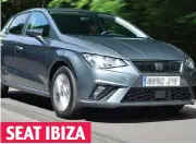  ??  ?? Safety alert: The three models affected by the faulty buckle recall – some 28,000 vehicles are thought to have been sold in the UK SEAT IBIZA