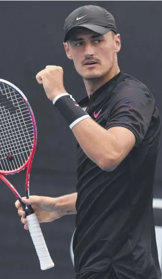  ??  ?? Bernard Tomic has shown real fight on clay to raise hopes of a rejuvenati­on.