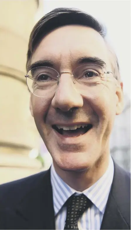  ??  ?? 2 The friendly face of ‘man of the people’ Jacob Reesmogg