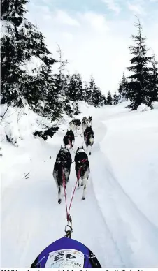  ??  ?? 211 Kilometer ging es zuletzt durch das verschneit­e Tschechien