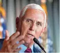  ?? ALEX BRANDON/AP FILE ?? On Saturday, former Vice President Mike Pence harshly criticized former President Donald Trump for his role in the Jan. 6, 2021, riot at the U.S. Capitol.