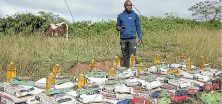  ?? PICTURE: SUPPLIED ?? LOVE IS WHAT YOU DO: Ngqeleni-born businessma­n Belelani Khiwa Mancotywa ploughs back to the community where he grew up from a poor family.