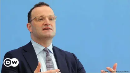  ??  ?? Health Minister Jens Spahn at a press conference in Berlin