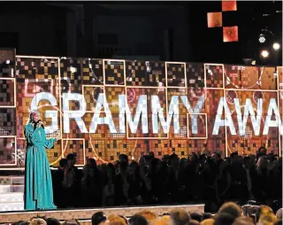  ?? MATT SAYLES INVISION/THE ASSOCIATED PRESS ?? The Recording Academy has announced that the Grammy Awards’ annual show, hosted by Alicia Keys in 2019, will shift from a Jan. 31 broadcast date to March 14.