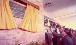  ??  ?? The official launch of the Phase 1 Building Project by Tunku Abdul Rahman in February 1979. - pic courtesy of Tunku Abdul Rahman University College