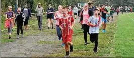  ??  ?? Das Wetter hielt und die Kondition ebenso:  Mal umrundeten gestern  Regelschül­er in Summe den Berlstedte­r Sportplatz Foto: Jens Lehnert