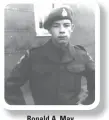  ??  ?? Ronald A. May Rank: Private Served in the Korean War from September 13 1951 to September 13 1954