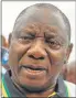  ??  ?? CYRIL RAMAPHOSA