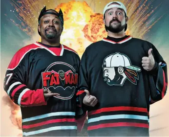  ?? HANDOUT IMAGE ?? Marc Bernardin and Kevin Smith are the stars of the podcast Fatman on Batman.