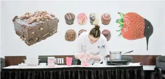  ?? ?? ZIYU JULIAN ZHU/XINHUA Sweet surrender A chocolate-making show is presented at the Chocolate Expo in Wilmington, Massachuse­tts on 27 January 2024.