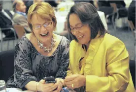  ?? PHOTO: CINDY WAXA ?? Western Cape Premier Helen Zille and Mayor Patricia De Lille at the Wesgro investor forum. A R1.3bn manufactur­ing facility in Atlantis will provide employment for 200 people.