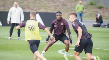  ?? Agence France-presse ?? ±
Germany’s players take part in a practice session on Wednesday.