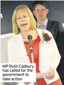  ??  ?? MP Ruth Cadbury has called for the government to take action