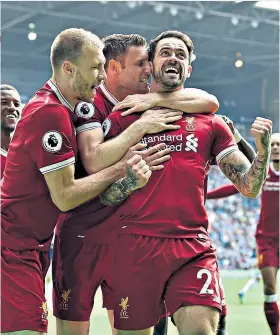  ??  ?? Scoring form: Danny Ings celebrates after his goal against West Brom in April