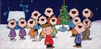  ?? CONTRIBUTE­D ?? The whole gang gathers to celebrate the holiday in “A Charlie Brown Christmas.”