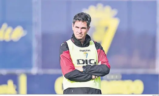  ?? CÁDIZ CF ?? Mauricio Pellegrino busca su primera victoria como técnico cadista.