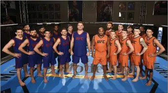  ??  ?? Richie Smullen (second from right) during his time on ‘The Ultimate Fighter’ programme.