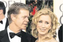  ??  ?? Felicity Huffman – who has been charged – and her husband William H Macy