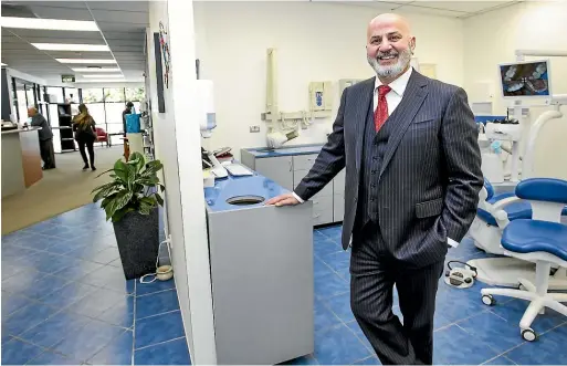  ?? MONIQUE FORD/STUFF ?? Dr Hamid Al-Hassiny runs the only digital dentistry training centre in Australasi­a from his practice in Lower Hutt’s Naenae suburb – a far cry from where he was more than 20 years ago when he escaped from Iraq.