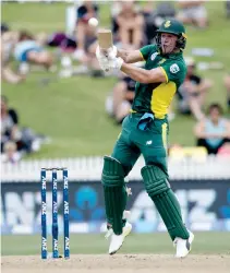  ??  ?? In this March. 1 file photo, South Africa's AB de Villiers bats during their one day cricket internatio­nal against New Zealand at Seddon Park in Hamilton, New Zealand. (AP)
