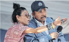  ?? /GETTY IMAGES ?? Presidente Ortega y su esposa y Vicepresid­enta Murillo niegan la crisis socioeconó­mica del país.