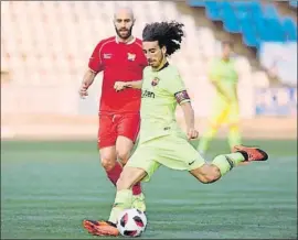  ?? FOTO: FCB ?? Marc Cucurella fue el único que jugó los 90 minutos Y rindió a un gran nivel