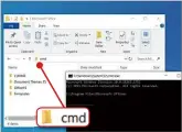  ??  ?? Open Command Prompt at the same folder as File Explorer