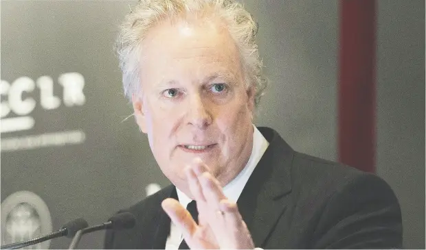  ?? GRAHAM HUGHES / THE CANADIAN PRESS FILES ?? Former Quebec premier Jean Charest said this week he would not run for the Conservati­ve leadership. “The Conservati­ve Party of Canada has undergone deep changes since I left in 1998. My positions regarding a number of social issues are based on deep conviction­s,” he said.